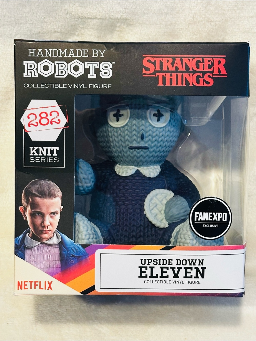 Handmade by Robots: Stranger Things Upside Down Eleven Knit Vinyl Fan Expo NIB